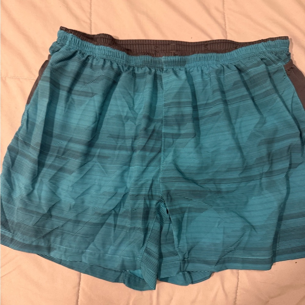 Brooks Blue and Gray Athletic Shorts